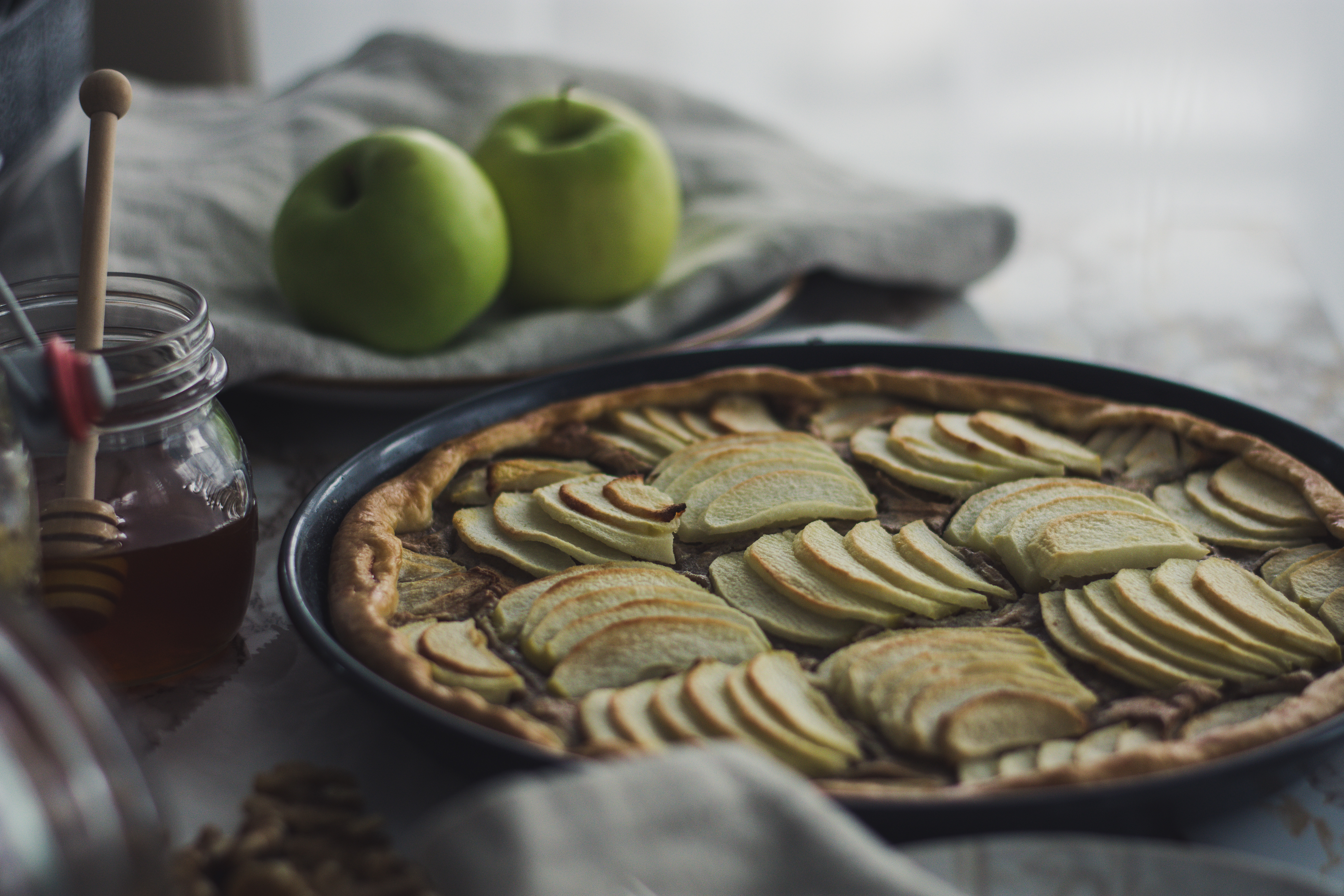 Apfel Walnuss Galette