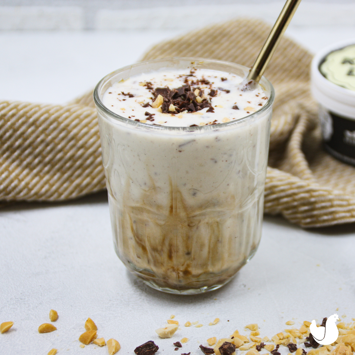 salted caramel ice cream in a jar