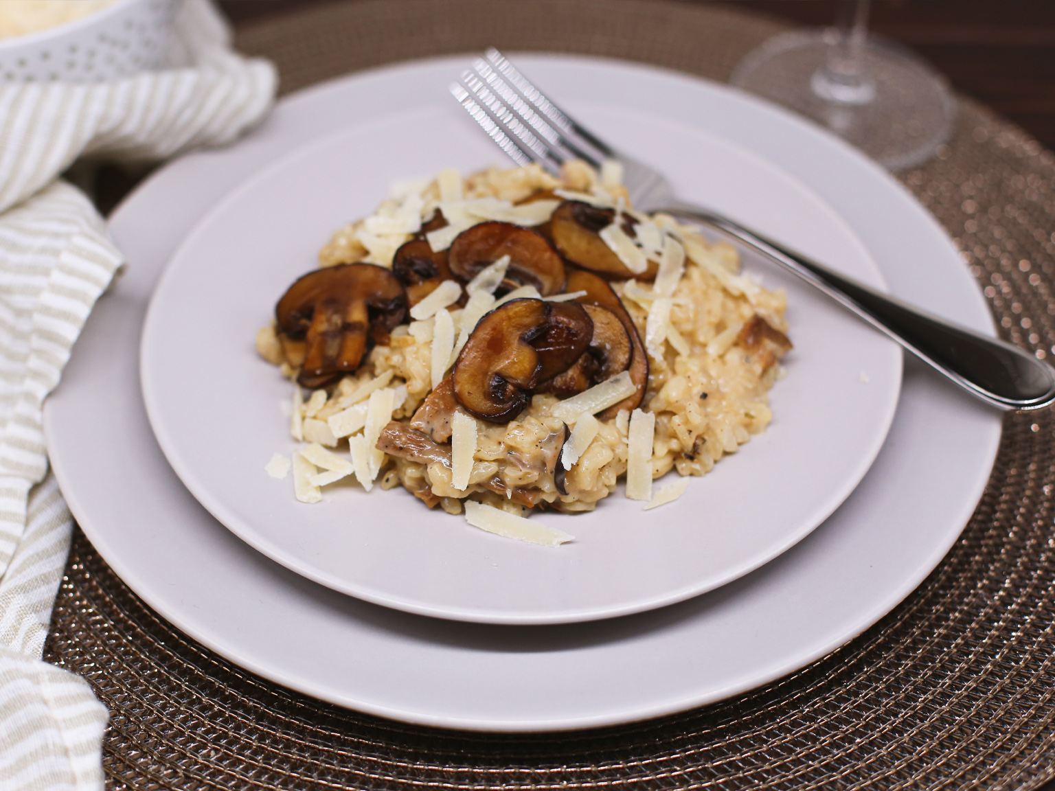 Mushroom risotto