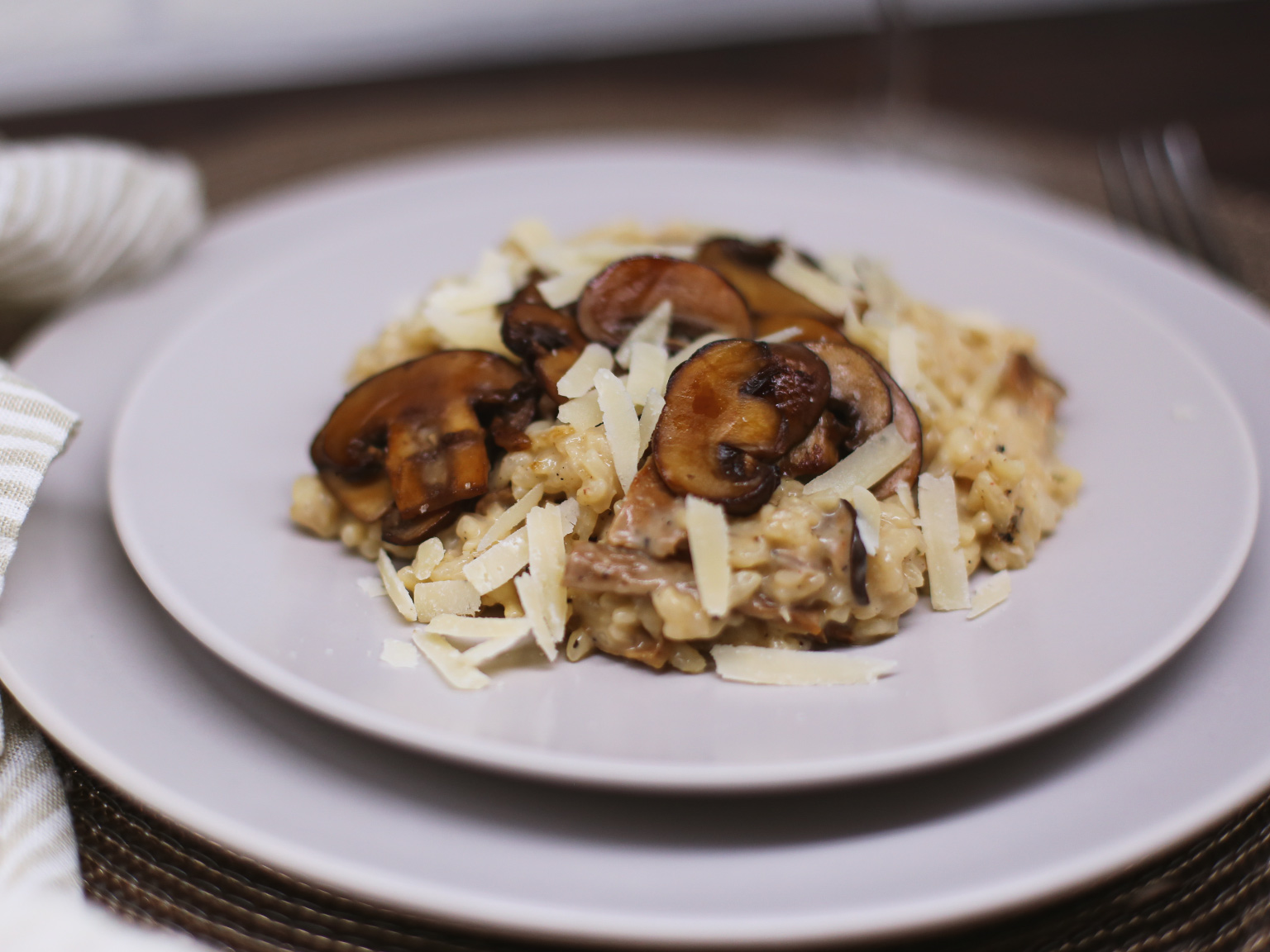 Risotto champignons automne