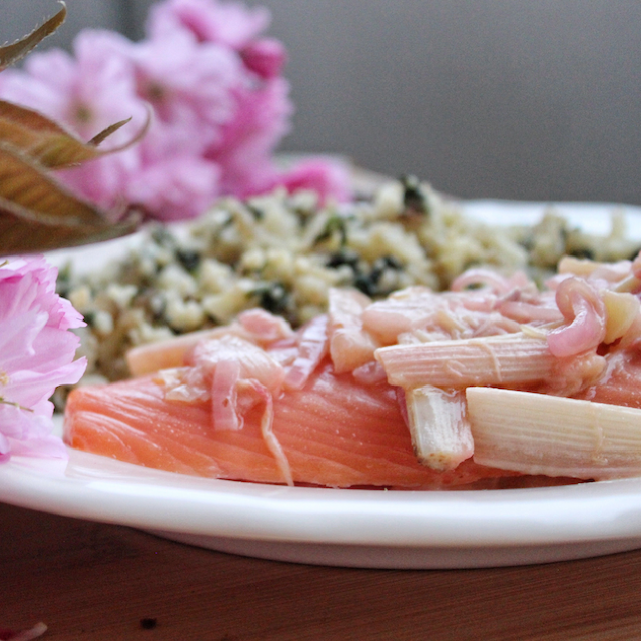 Lachs mit Rhabarber